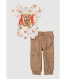 Toddler Girls Glitter Butterfly Graphic Tee and Leggings