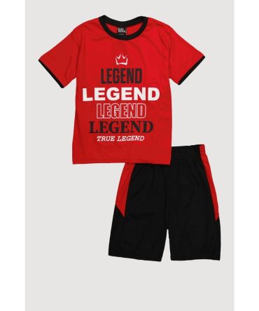 Boys True Legend T Shirt and Shorts Set