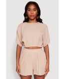 Chic Lace Fold Over Ruched Maxi Skirt