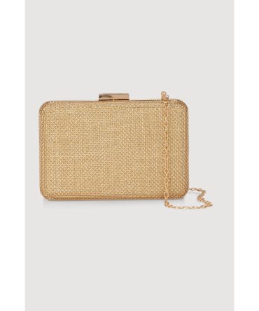 Stylish Metallic Mesh Crossbody Bag with Removable Strap