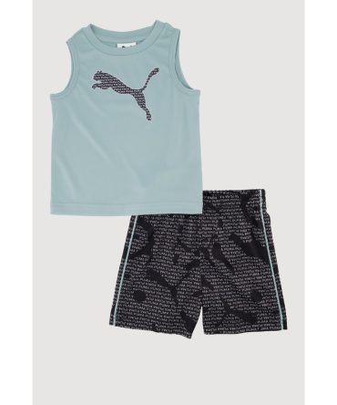 Baby Boys 12-24M Puma Logo Tank Top and Shorts 2 Piece Set