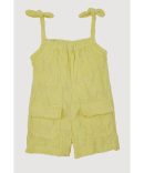 Baby Girls 12-24M Terry Cloth Sleeveless Romper with Cargo Pockets