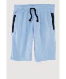 Boys Fleece Sweatshorts with Drawstring Waist and Zip Pockets