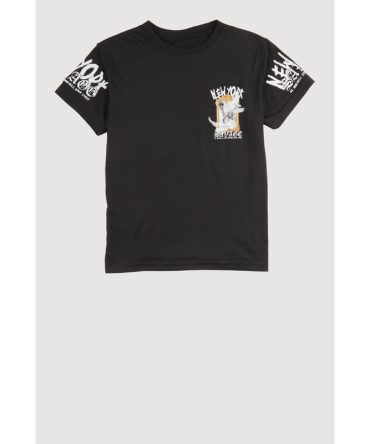 Boys New York Savage Graphic Crew Neck Tee