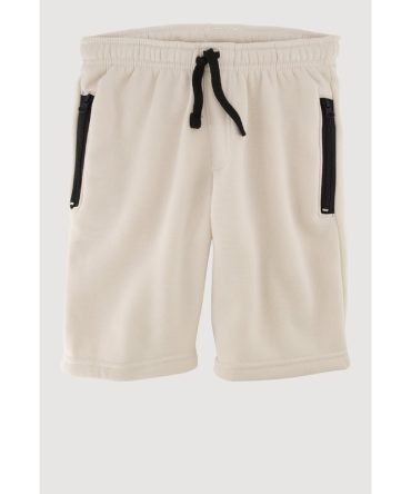 Boys Stylish Drawstring Waist Sweatshorts with Zip Pockets