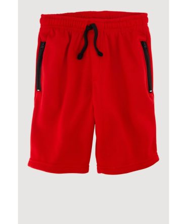 Boys Trendy Drawstring Waist Sweatshorts with Zip Pockets