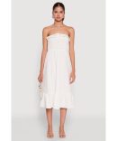 Airy Bustier Pleated Skater Dress