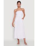 Chic Sundress with Tie Straps and Sweetheart Neckline