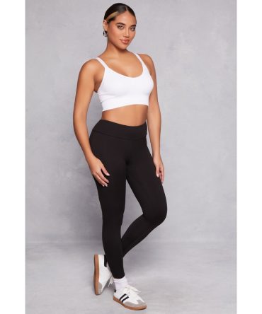 Brush Knit High Waisted Leggings
