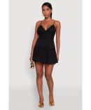 Trendy Rib Knit Plunge Neck Side Slit Maxi Dress