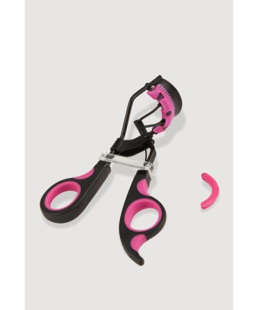 Eyelash Curler with Built-In Comb and Extra Curling Pad