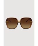 Ombre Geometric Lens Sunglasses