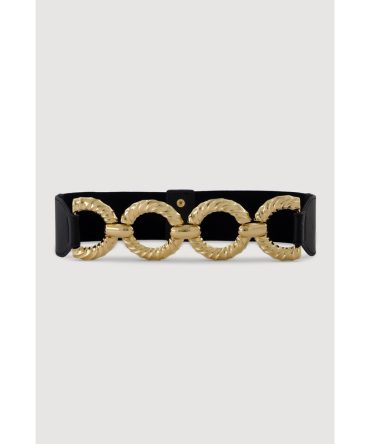 Metallic O Ring Stretch Belt