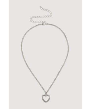 Open Heart Pendant Necklace