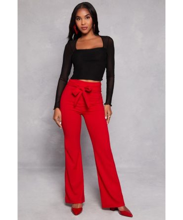 Tie Waist Dress Pants