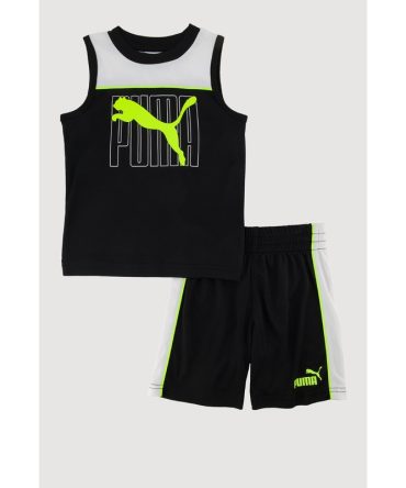 Toddler Boys Puma Tank Top and Shorts 2 Piece Set