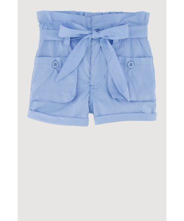 Toddler Girls Trendy Cargo Shorts with Tie Waist Belt