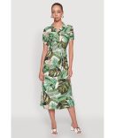 Tulip Hem V Neck Dress