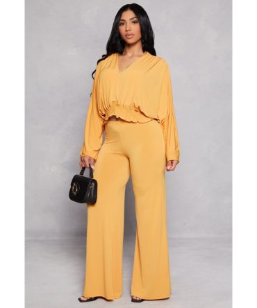 Wide Leg High Waist Pants