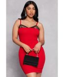Airy Bustier Pleated Skater Dress