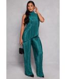 Boho Border Print High Waisted Wide Leg Pants