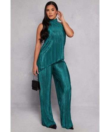 Almost Famous Plisse Wide Leg Pants
