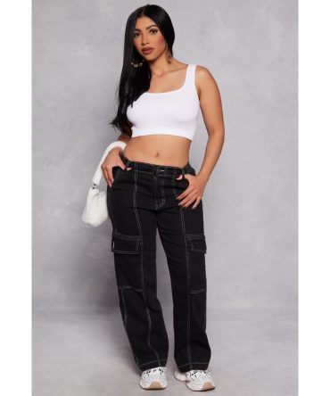 Almost Famous Wide Leg Cargo Jeans