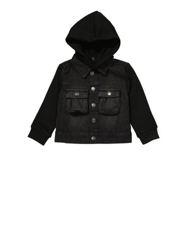 Baby Boys 12-24M Hooded Denim Jacket