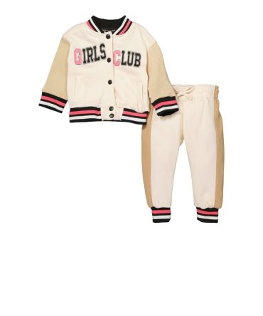 Baby Girls 12-24M Girls Club Varsity Jacket and Joggers