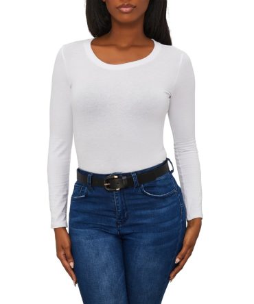 Faux Leather Wrapped Buckle Belt