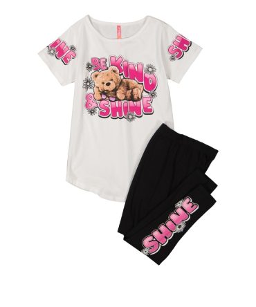 Girls Be Kind and Shine Graphic Tee and Leggings