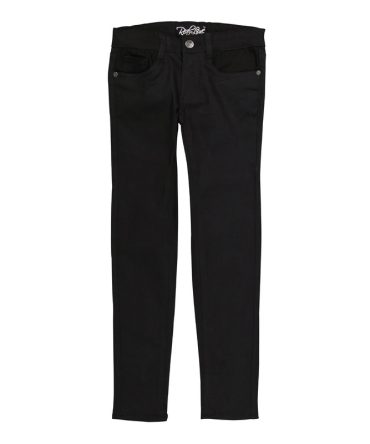 Girls Solid Twill Skinny Leg Pants
