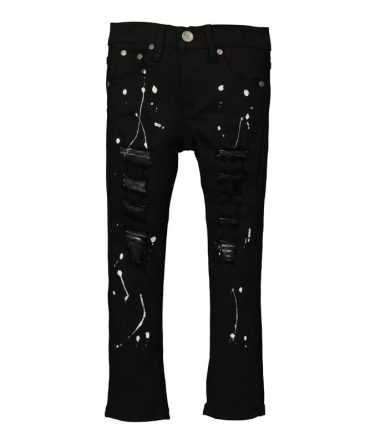 Little Boys Paint Splatter Skinny Jeans
