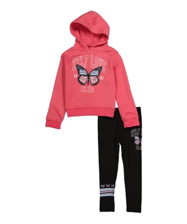 Little Girls Self Love Club Hoodie and Leggings