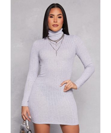 Long Sleeve Turtleneck Dress
