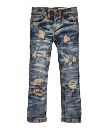 Toddler Boys Distressed Whiskered Jeans
