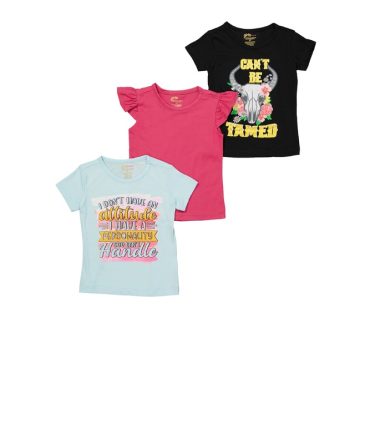 Toddler Girls Graphic Tops Set of 3