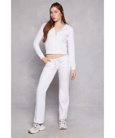 Velour Straight Leg Pocket Pants