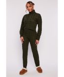 Chambray Straight Leg Casual Pants
