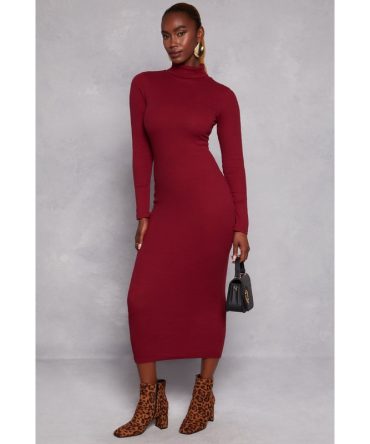 Daisy Turtleneck Midi Dress