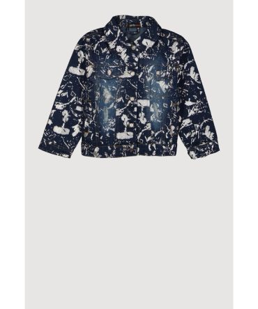 Girls Foil Splatter Denim Jacket
