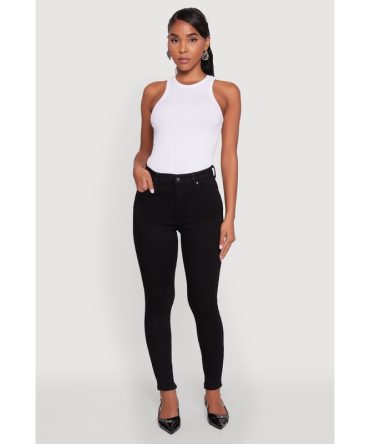 WAX Cropped High Rise Skinny Jeans