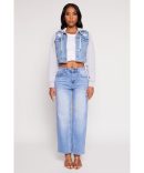 VIP Elastic Waist Band Wide Leg Jeans