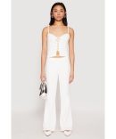 Almost Famous Textured Knit Side Slit Skirt