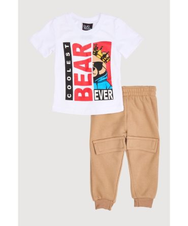 Baby Boys 12-24M Coolest Bear Ever Graphic Tee and Joggers