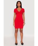 Airy Striped Tie Waist Mini Shirt Dress