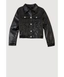 Girls Foil Screen Printed Denim Skirt
