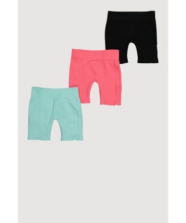 Little Girls Trendy Seamless Bike Shorts 3 Pack
