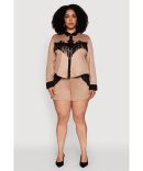 Almost Famous Raw Hem Pleated Skort