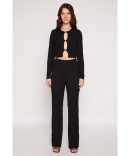 Scuba Wide Leg Dress Pants
